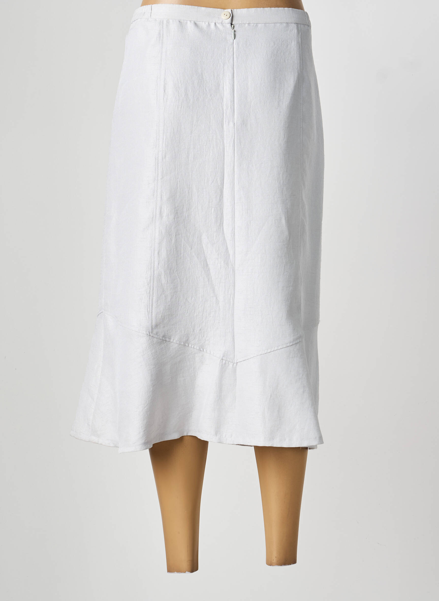 Jupe mi-longue taille normale gris PAUPORTÉ femme