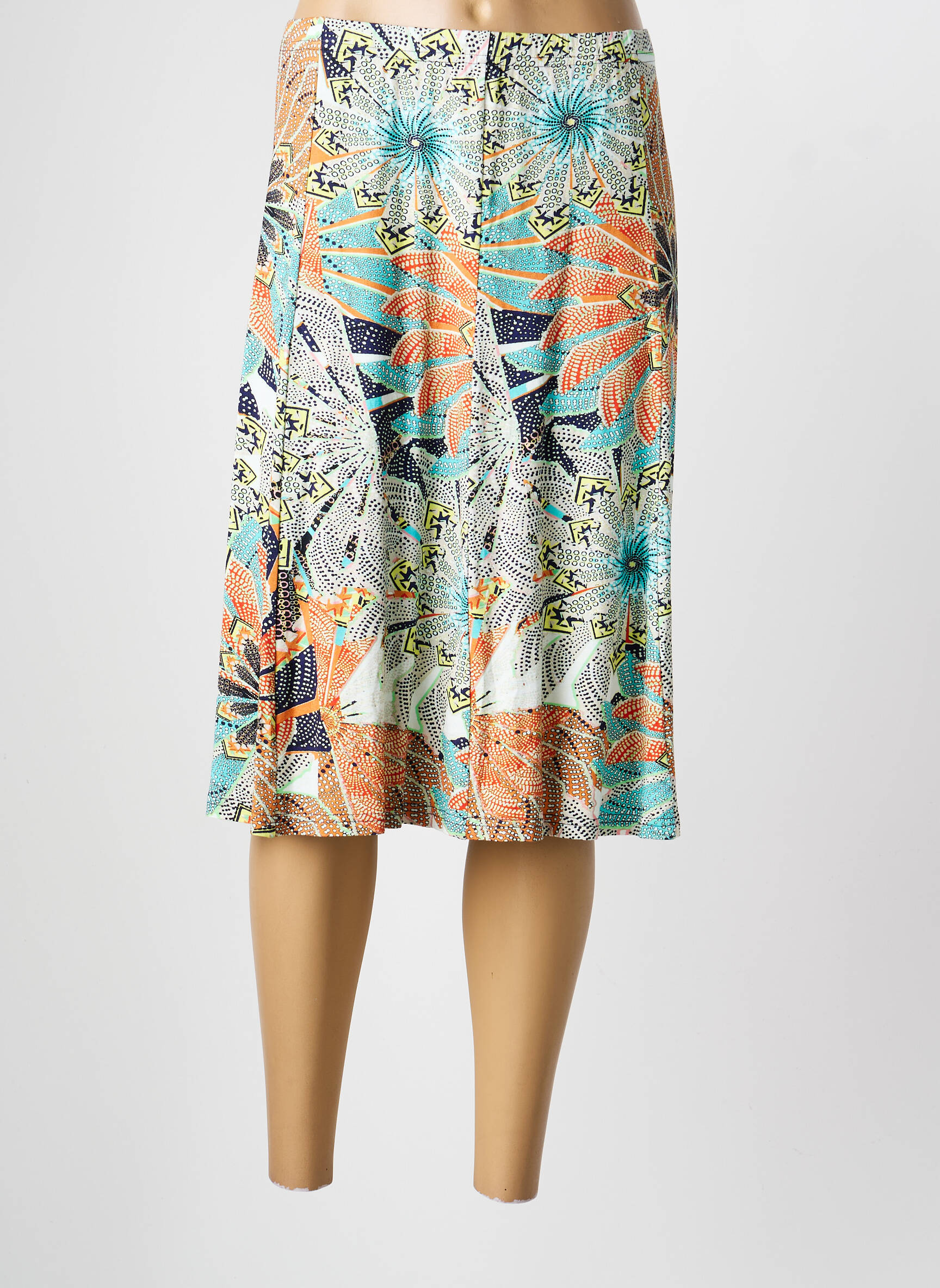 Jupe mi-longue stretch beige PAUPORTÉ femme