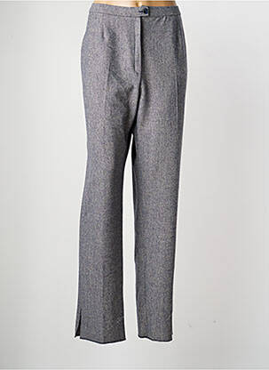 Pantalon droit taille à pinces taille normale bleu KARTING femme