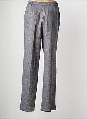 Pantalon droit taille à pinces taille normale bleu KARTING femme