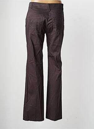 Pantalon droit tissage popeline taille normale gris OLSEN femme
