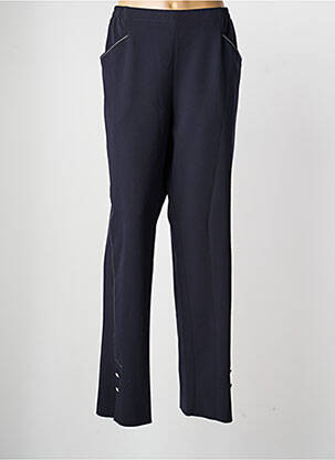 Pantalon droit taille élastique taille normale bleu KARTING femme
