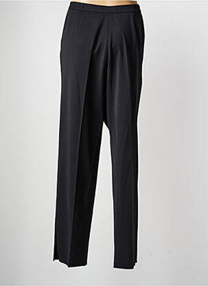 Pantalon droit tissage crêpe taille normale noir KARTING femme