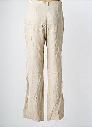 Pantalon droit taille à pinces taille normale beige LEWINGER femme