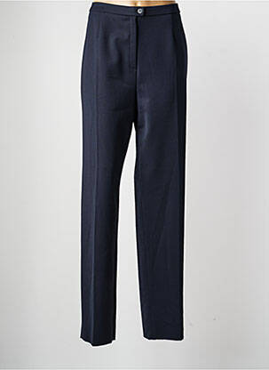 Pantalon droit tissage crêpe taille normale bleu KARTING femme