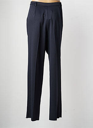 Pantalon droit tissage crêpe taille normale bleu KARTING femme