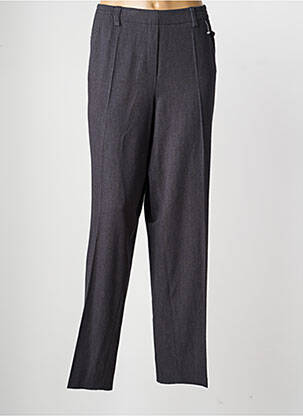 Pantalon droit taille élastique taille normale gris GERKE MY PANTS femme
