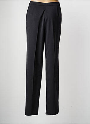 Pantalon droit tissage crêpe taille normale noir KARTING femme