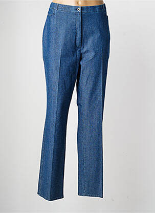 Jeans coupe droite stretch taille normale bleu QUATTRO femme