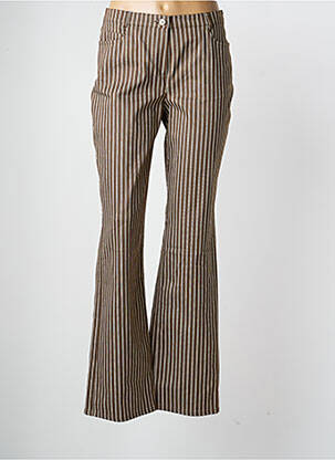 Pantalon flare taille normale taille normale marron CLAUDIA GIL femme