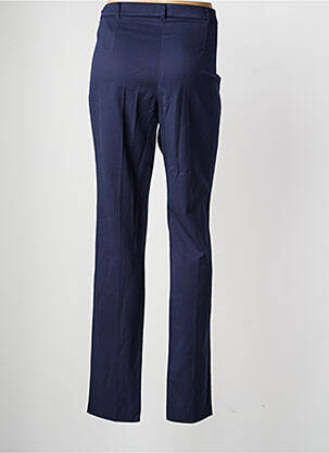 Pantalon chino fermeture zippée sous rabat boutonné taille normale bleu PAUPORTÉ femme