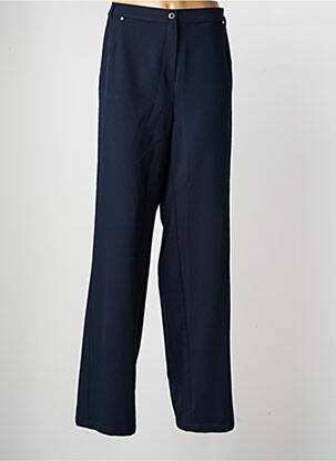 Pantalon droit taille élastique taille normale bleu LEWINGER femme