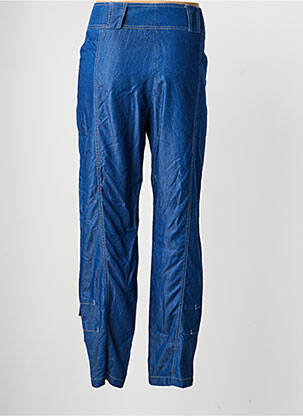 Pantalon slim tissage popeline taille normale bleu QUATTRO femme