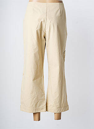 Pantalon 7/8 taille à pinces taille normale beige UN POINT C EST TOUT femme
