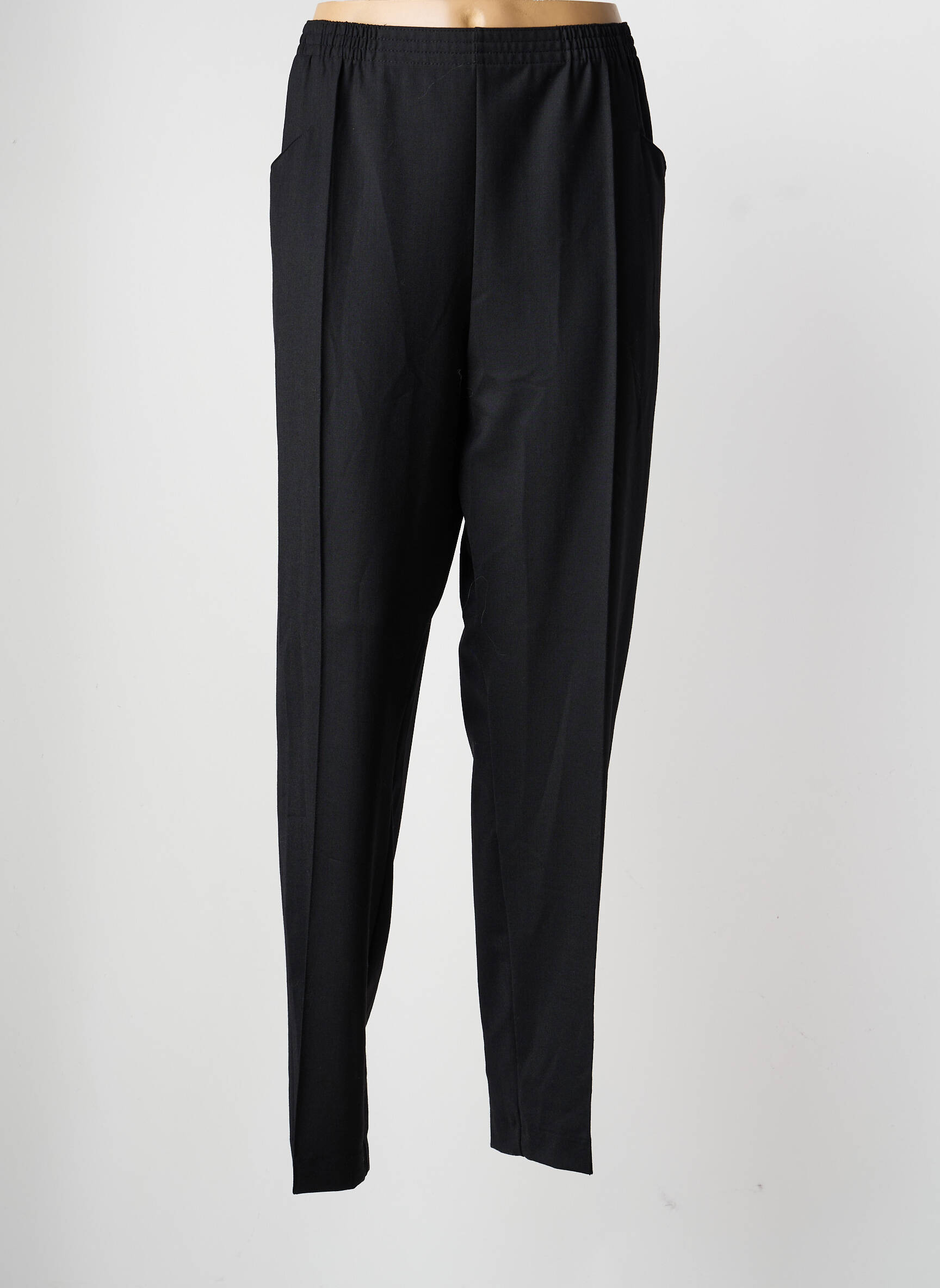 Pantalon slim taille élastique taille normale noir GRIFFON femme