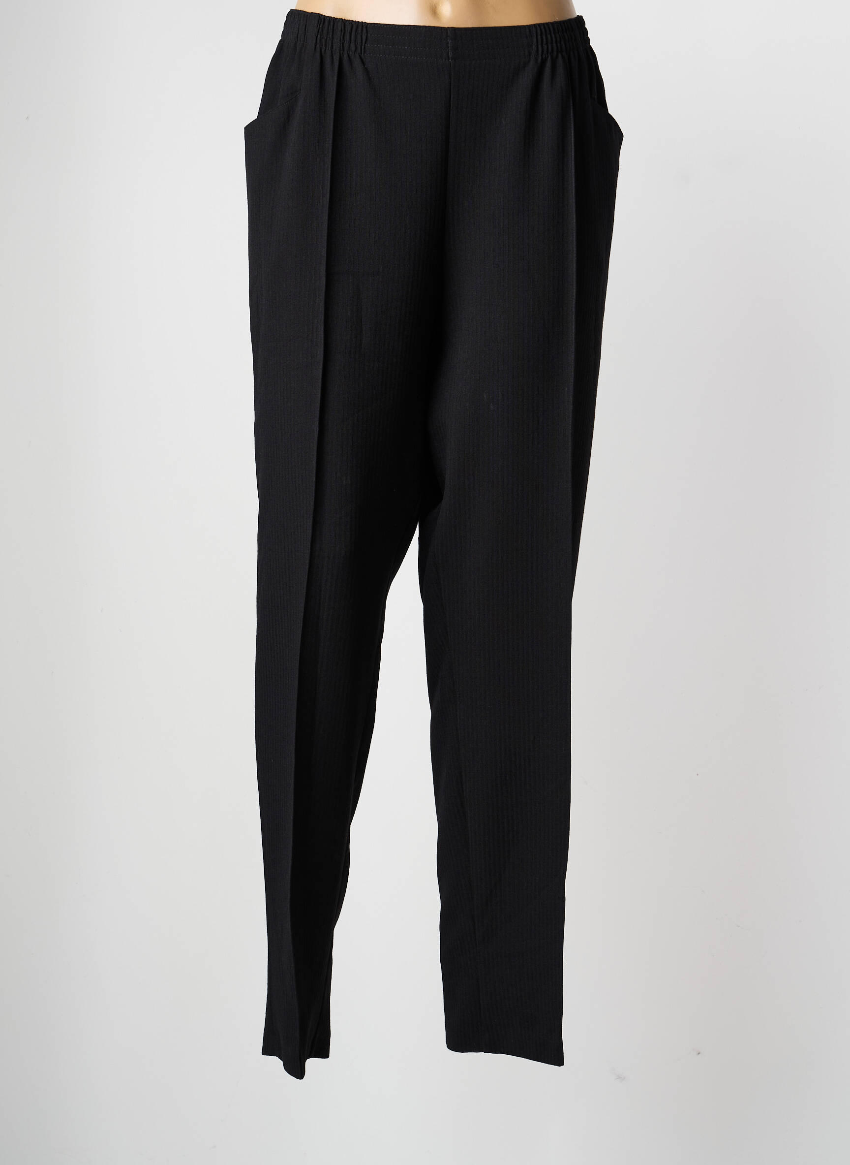 Pantalon slim taille élastique taille normale noir GRIFFON femme