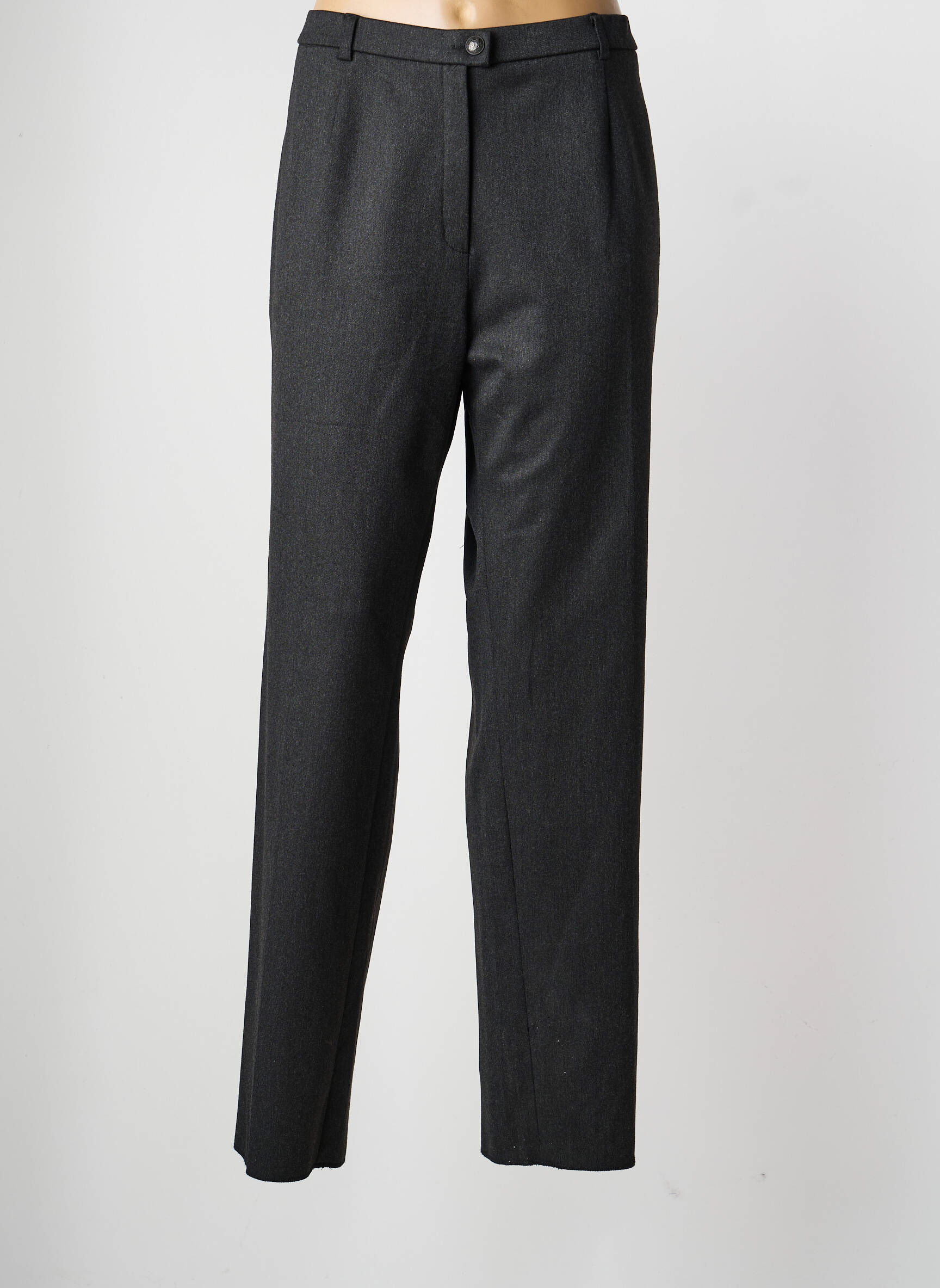 Pantalon droit taille à pinces taille normale gris KARTING femme