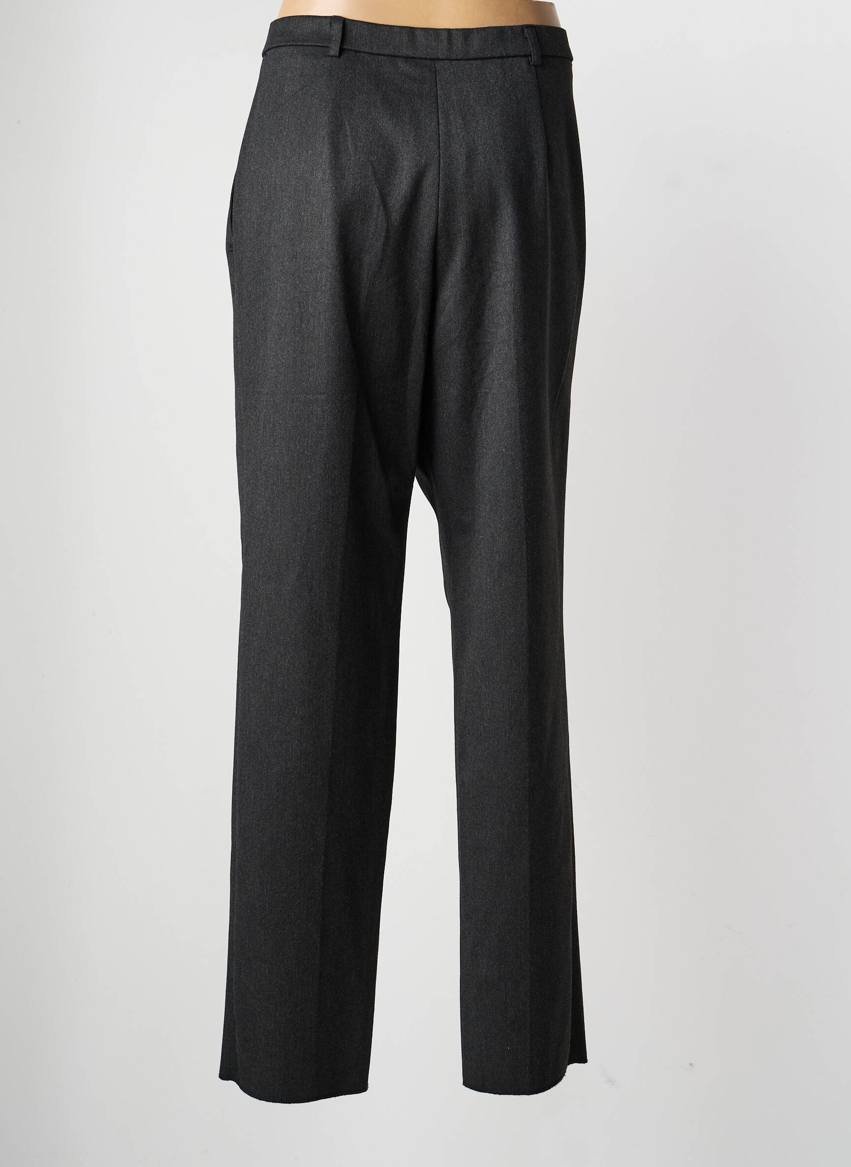 Pantalon droit taille à pinces taille normale gris KARTING femme