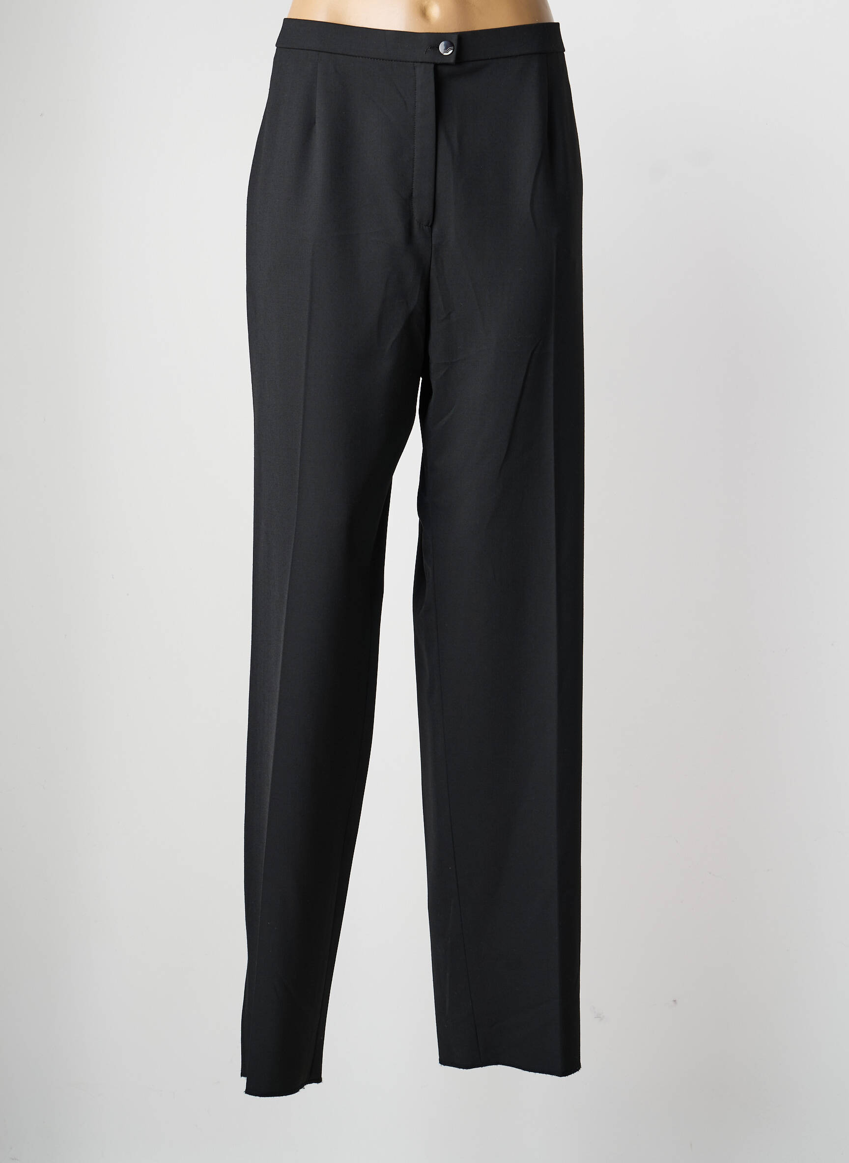 Pantalon droit taille à pinces taille normale noir KARTING femme