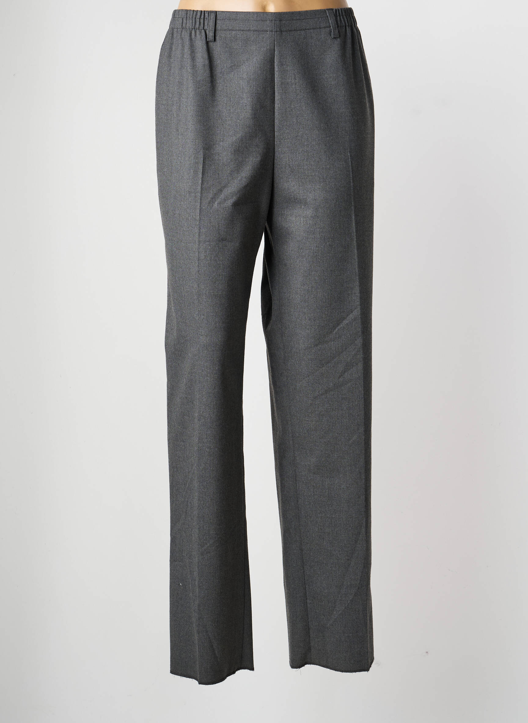 Pantalon droit taille élastique taille normale gris KARTING femme