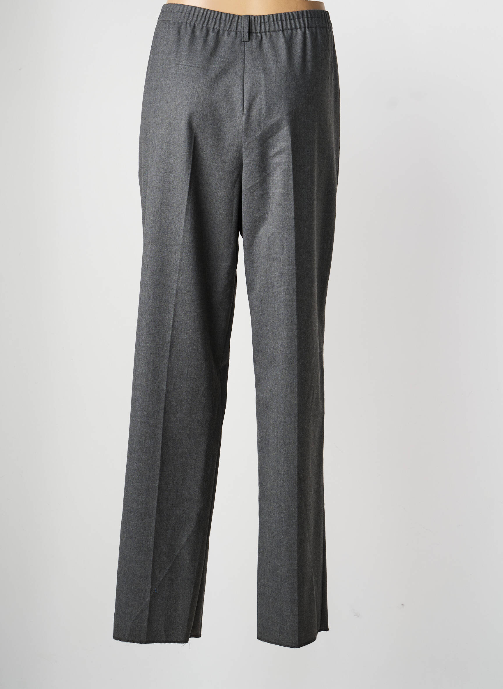 Pantalon droit taille élastique taille normale gris KARTING femme