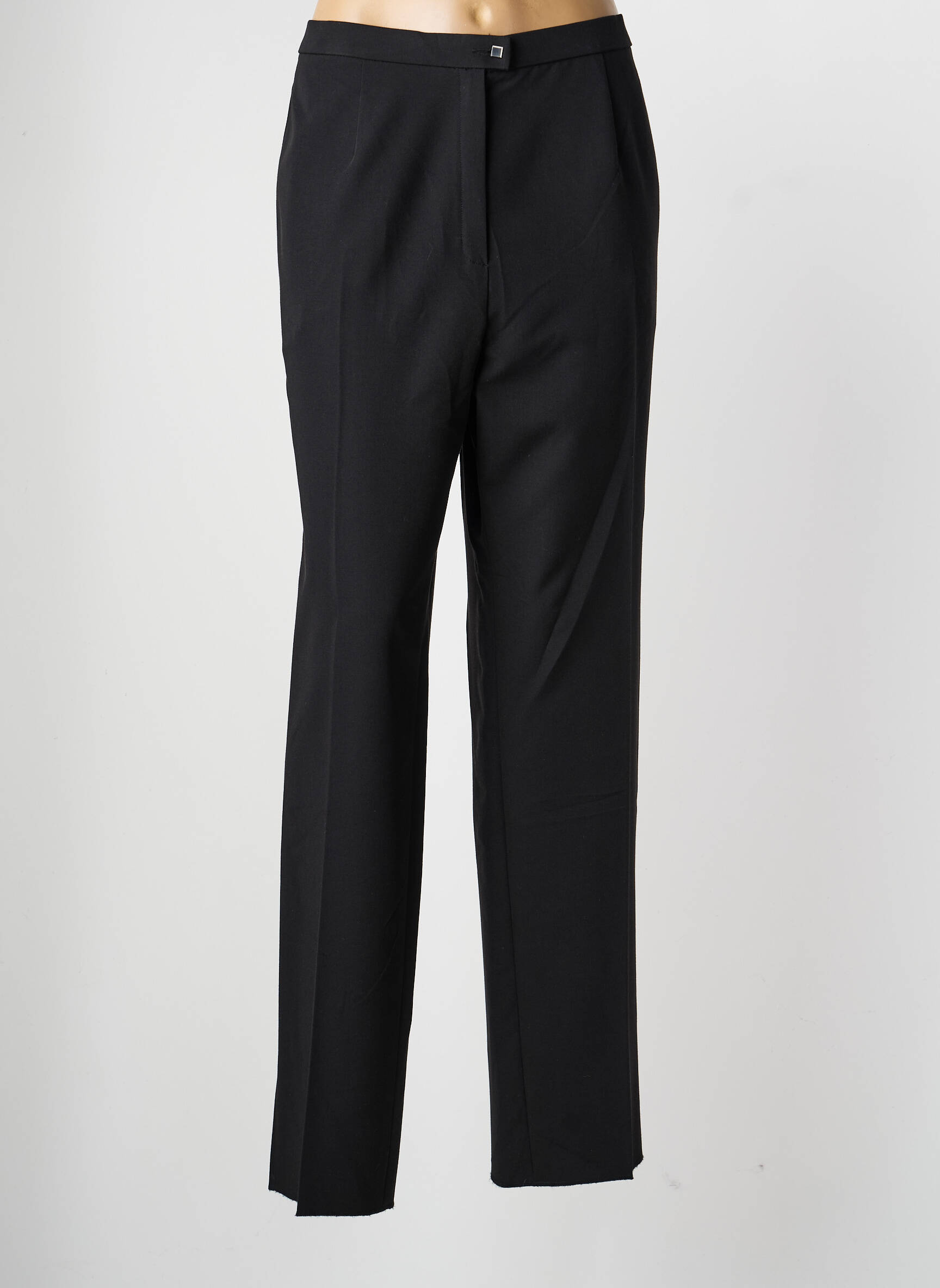 Pantalon droit taille à pinces taille normale noir KARTING femme