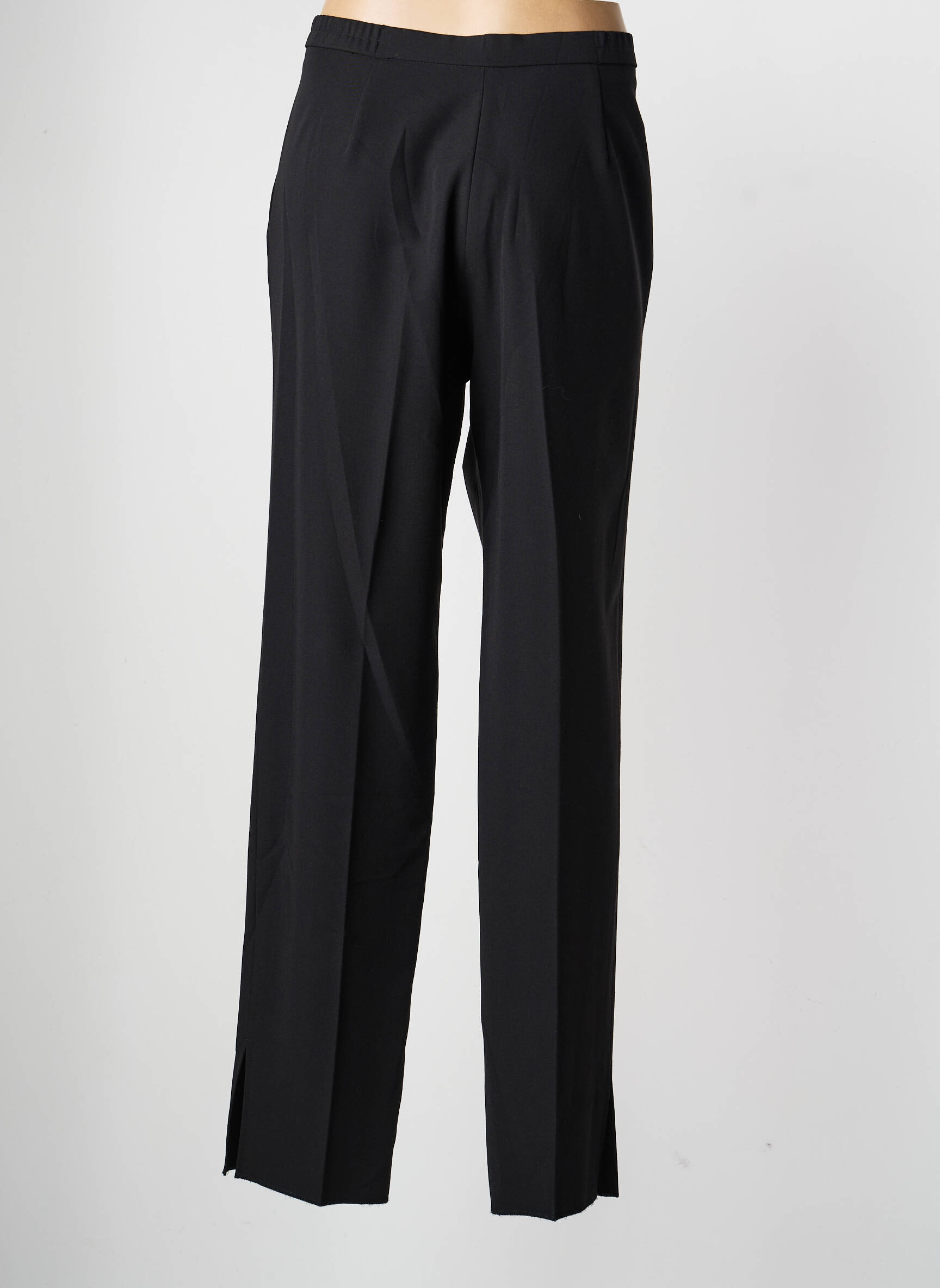 Pantalon droit taille à pinces taille normale noir KARTING femme