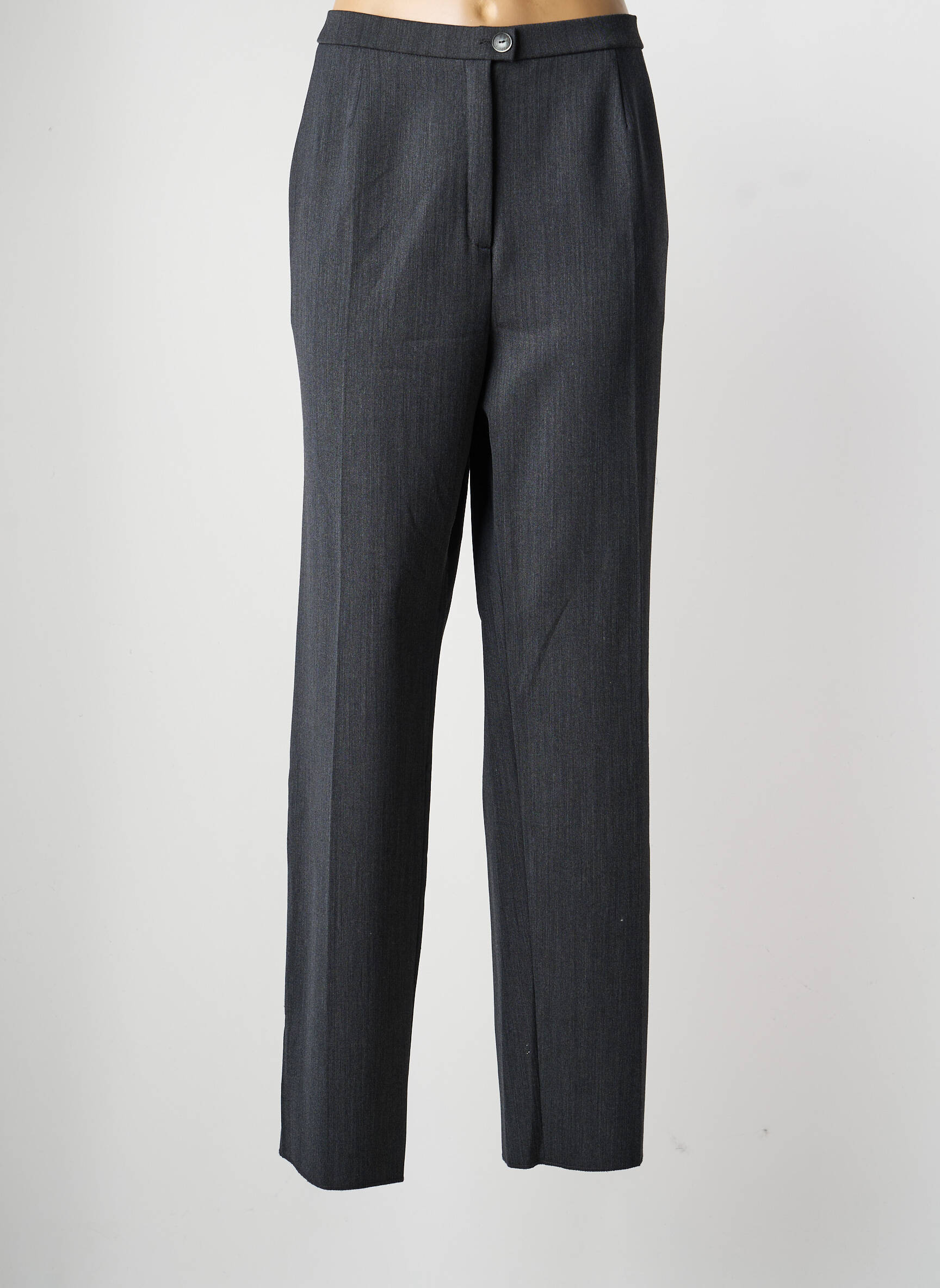 Pantalon droit taille à pinces taille normale gris KARTING femme