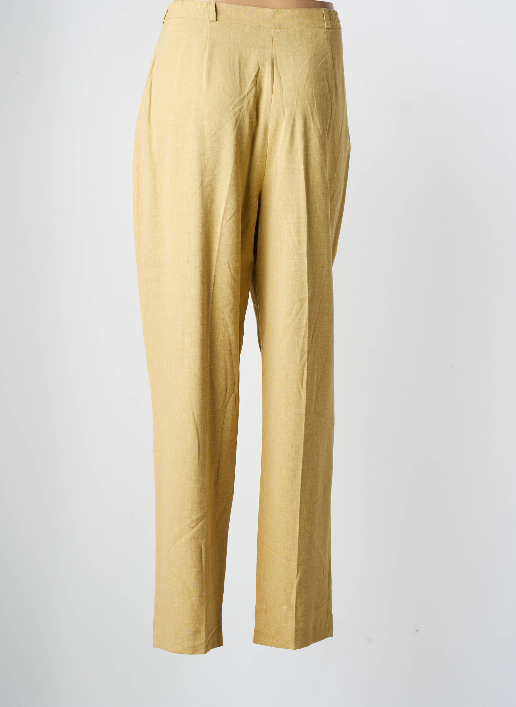 Pantalon droit taille à pinces taille normale vert BREAL femme