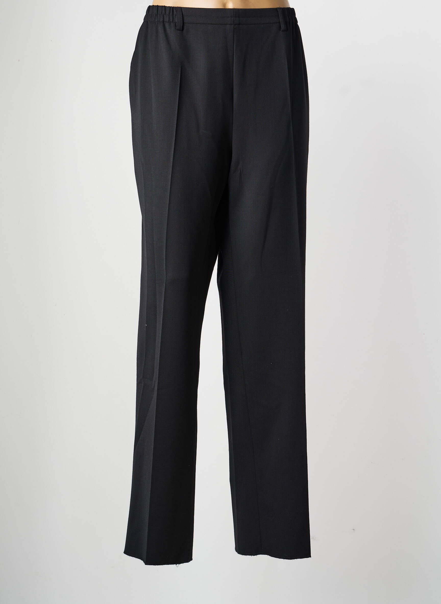 Pantalon droit taille élastique taille normale noir KARTING femme