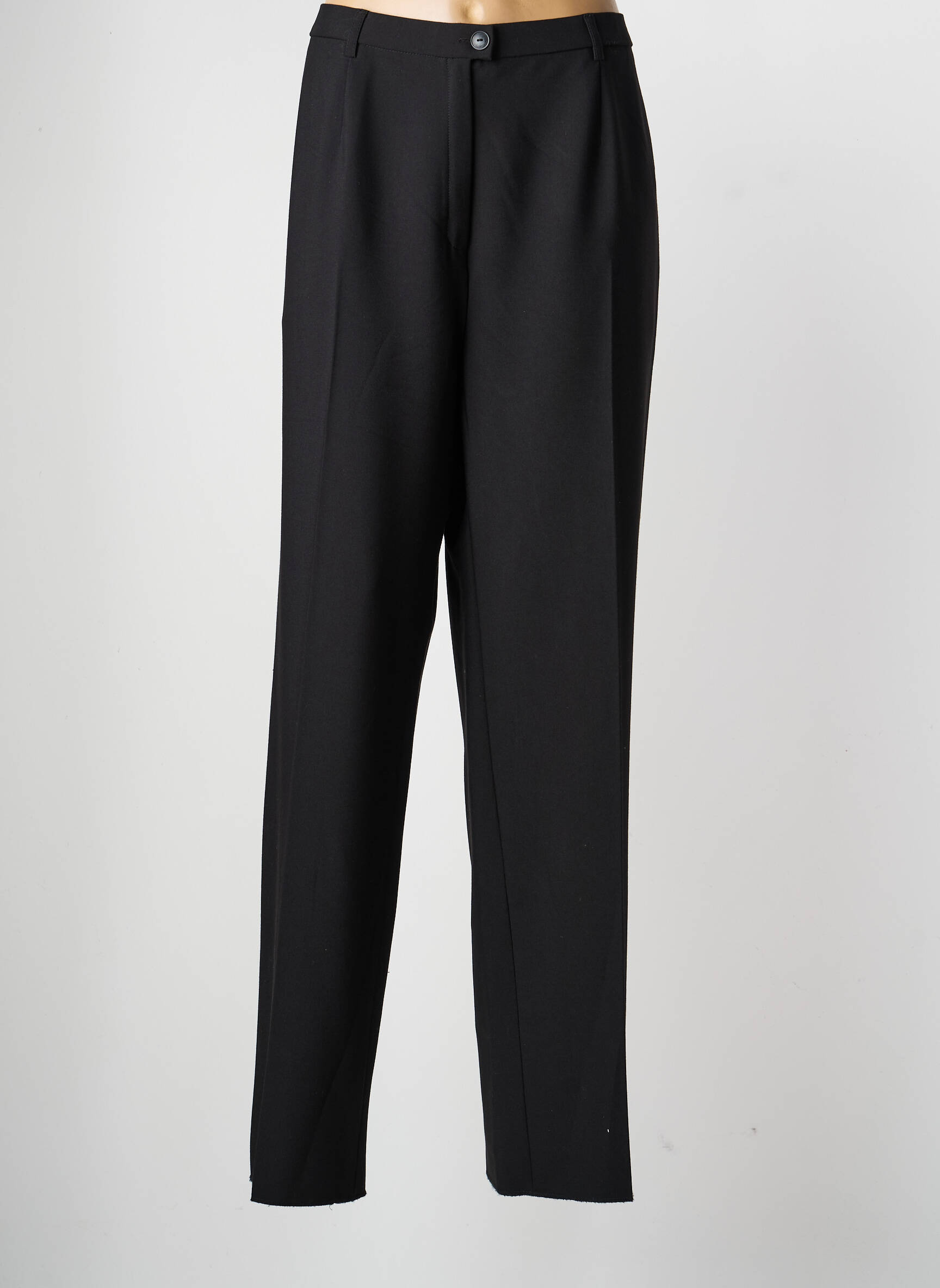 Pantalon droit taille élastique taille normale noir KARTING femme