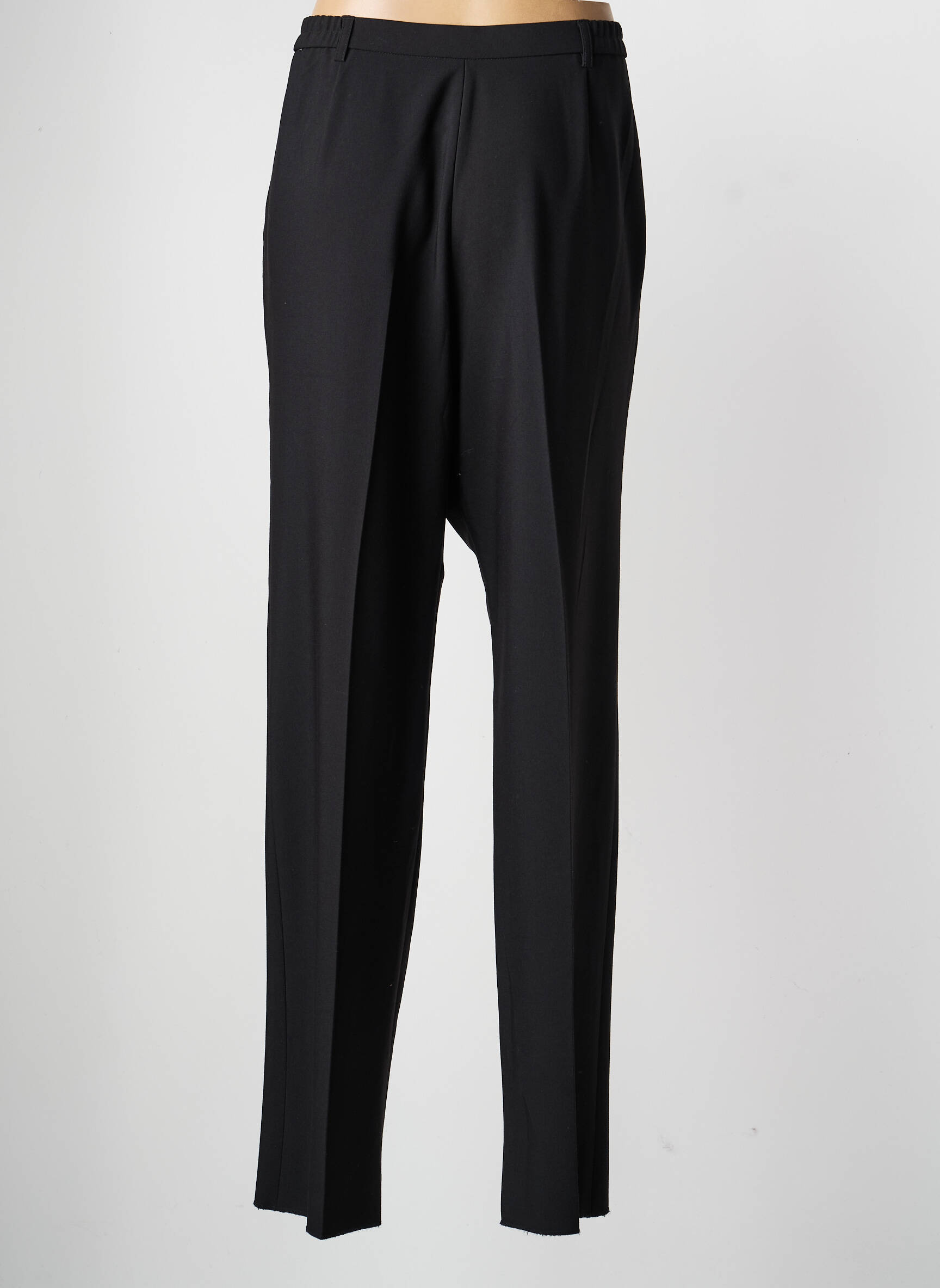 Pantalon droit taille élastique taille normale noir KARTING femme