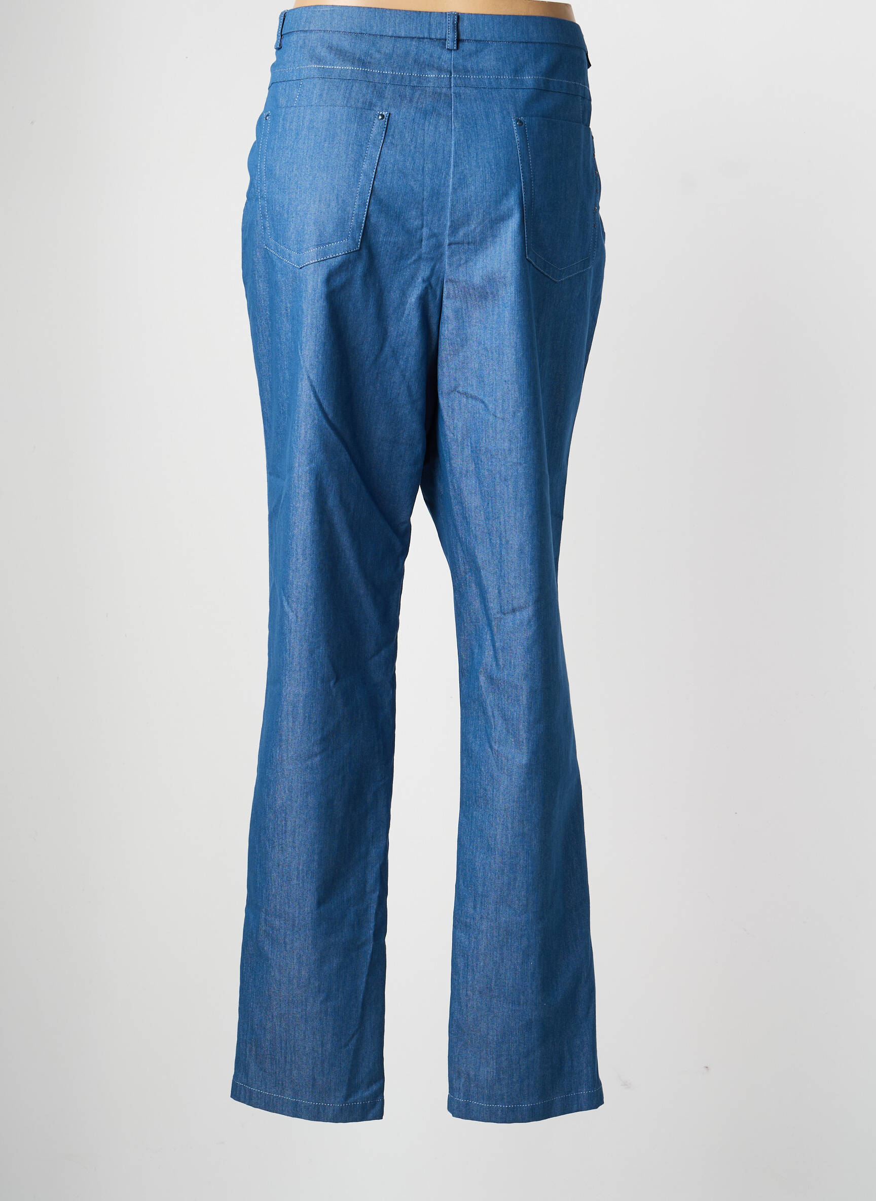 Pantalon slim taille élastique taille normale bleu PAUPORTÉ femme