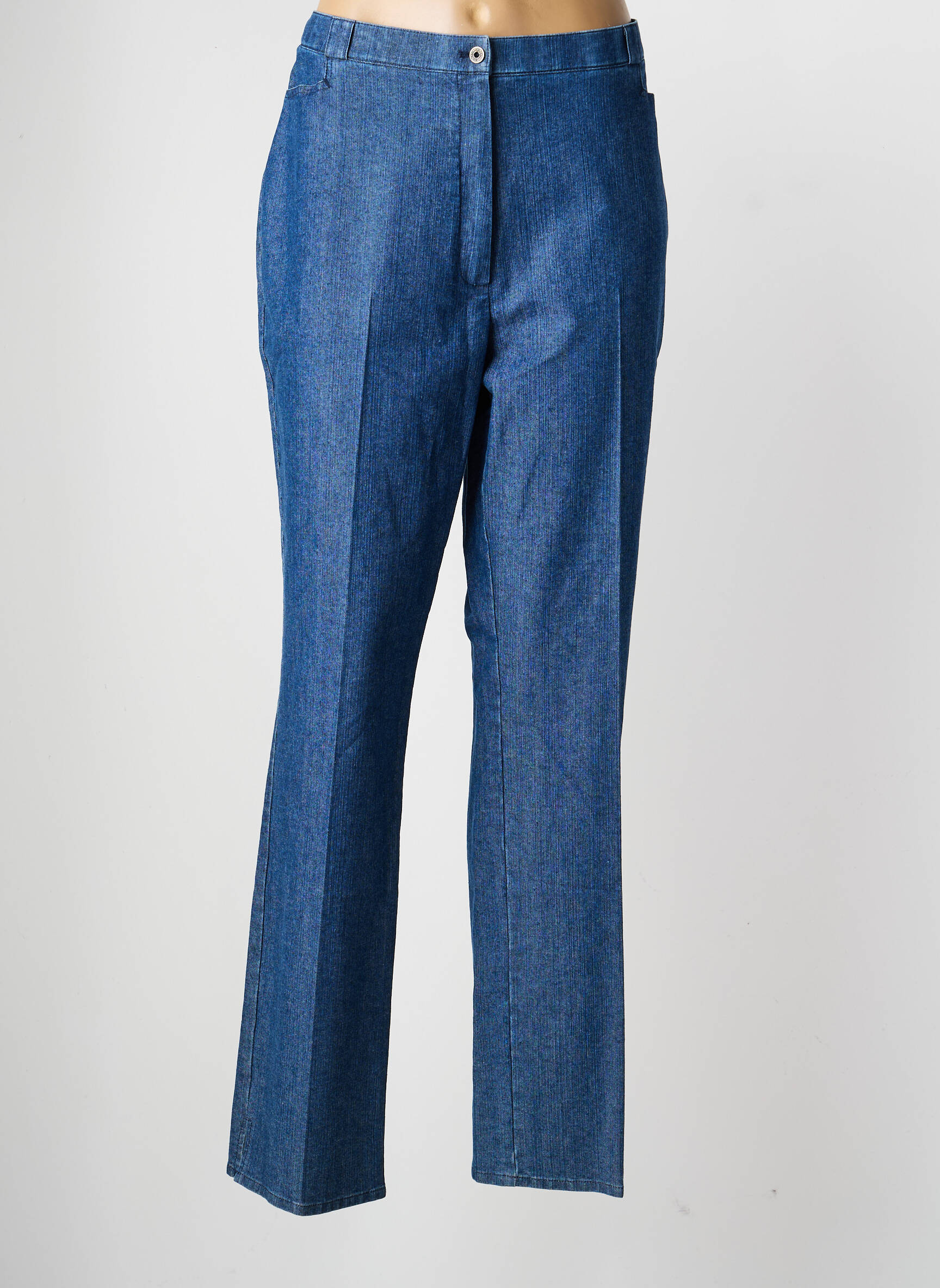 Jeans coupe droite stretch taille normale bleu QUATTRO femme