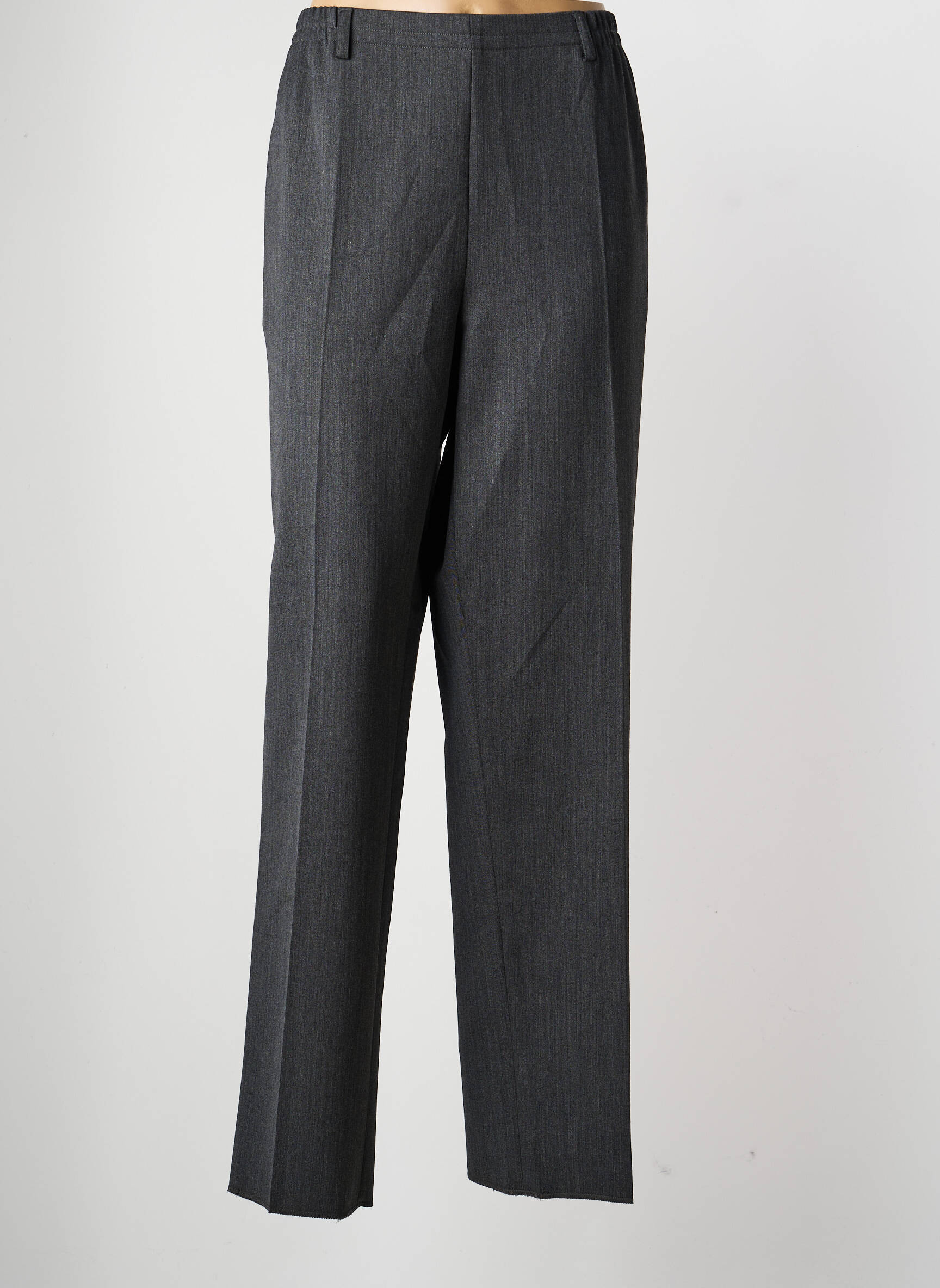 Pantalon droit taille élastique taille normale gris KARTING femme