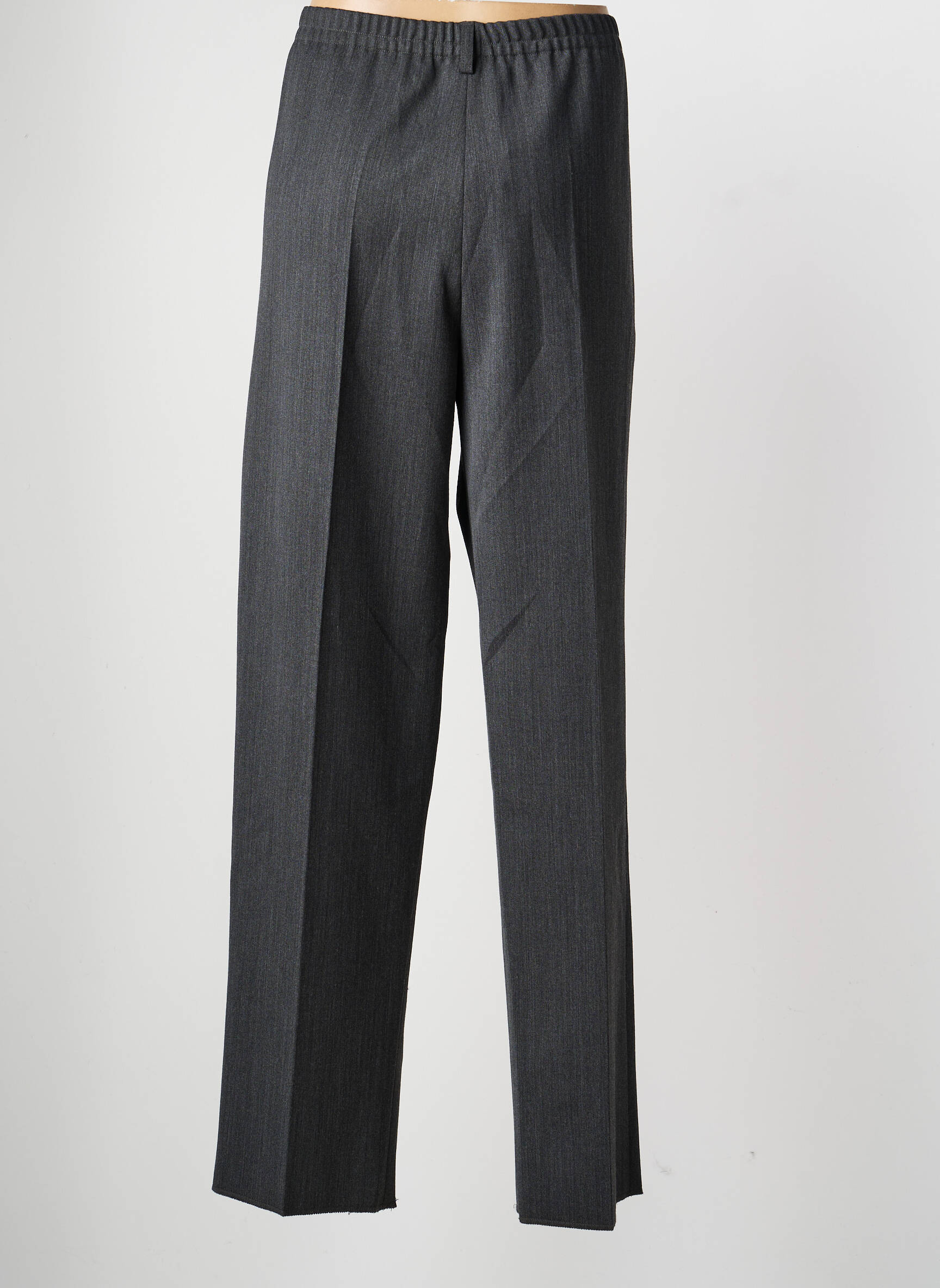 Pantalon droit taille élastique taille normale gris KARTING femme