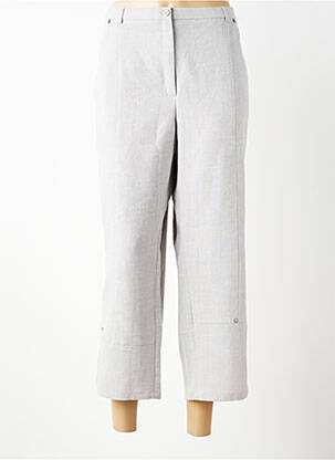 Pantacourt coupe droite taille normale gris PAUPORTÉ femme