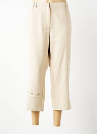 Pantacourt coupe droite taille normale beige PAUPORTÉ femme