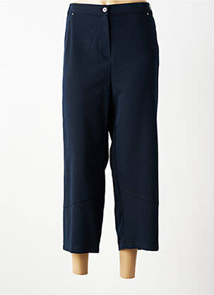 Pantacourt coupe droite taille normale bleu LEWINGER femme
