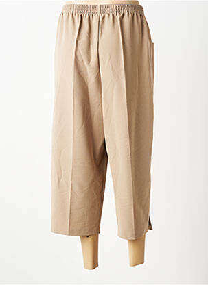 Pantacourt coupe droite taille normale beige GRIFFON femme