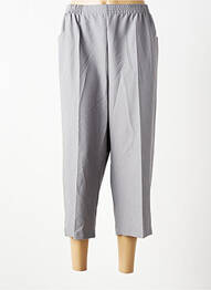 Pantacourt coupe droite taille normale gris GRIFFON femme