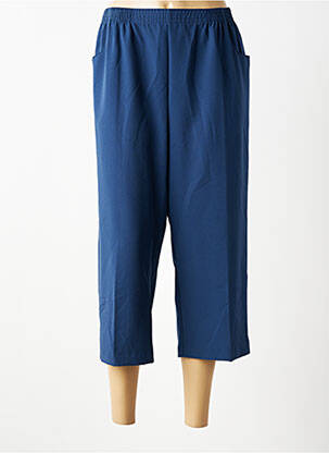 Pantacourt coupe droite taille normale bleu GRIFFON femme