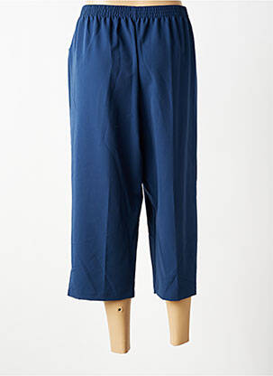 Pantacourt coupe droite taille normale bleu GRIFFON femme