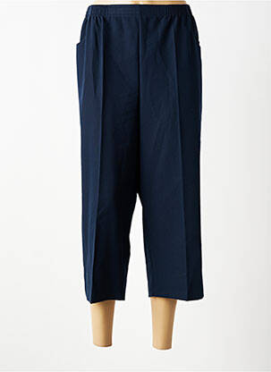 Pantacourt coupe droite taille normale bleu fonce GRIFFON femme