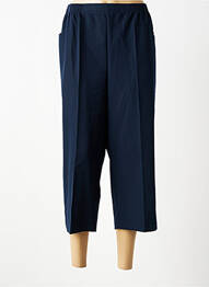Pantacourt coupe droite taille normale bleu fonce GRIFFON femme