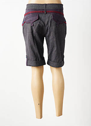 Bermuda taille à pinces taille normale gris FILLE DES SABLES femme