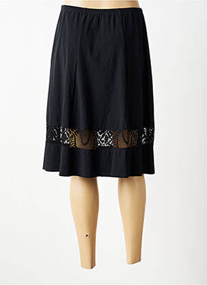 Jupe mi-longue stretch noir PAUSE CAFE femme