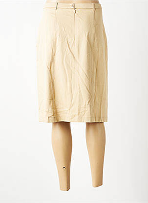 Jupe mi-longue stretch beige PAUPORTÉ femme
