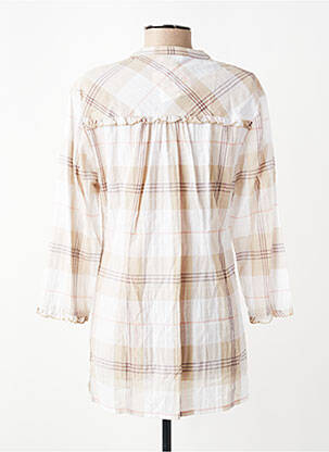 Tunique manches longues légère et transparente beige PAUPORTÉ femme