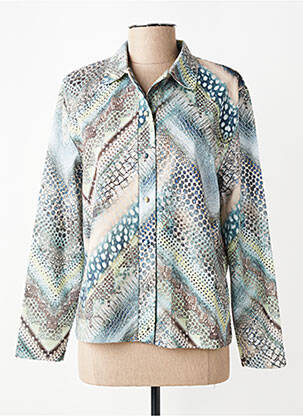Chemisier coupe cintrée manches longues gris GRIFFON femme